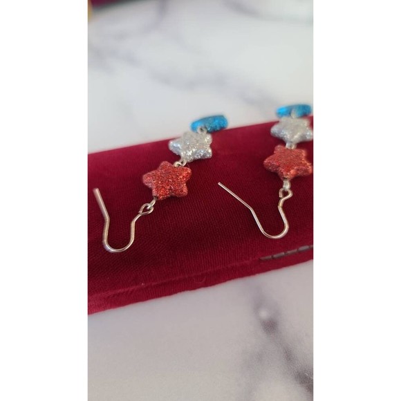 Vintage Patriotic Dangling Earrings - Picture 10 of 10